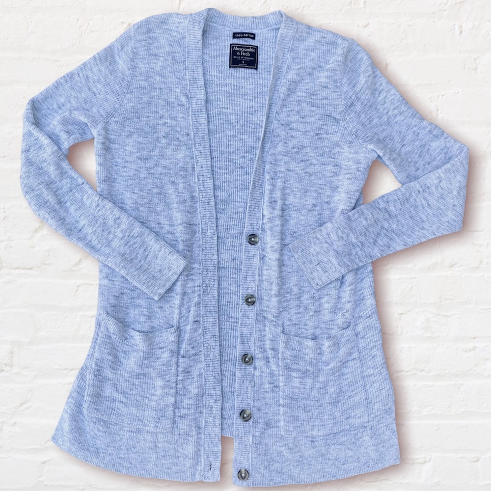 Abercrombie & Fitch Gray Boyfriend Cardigan Sweater Women’s Size Small